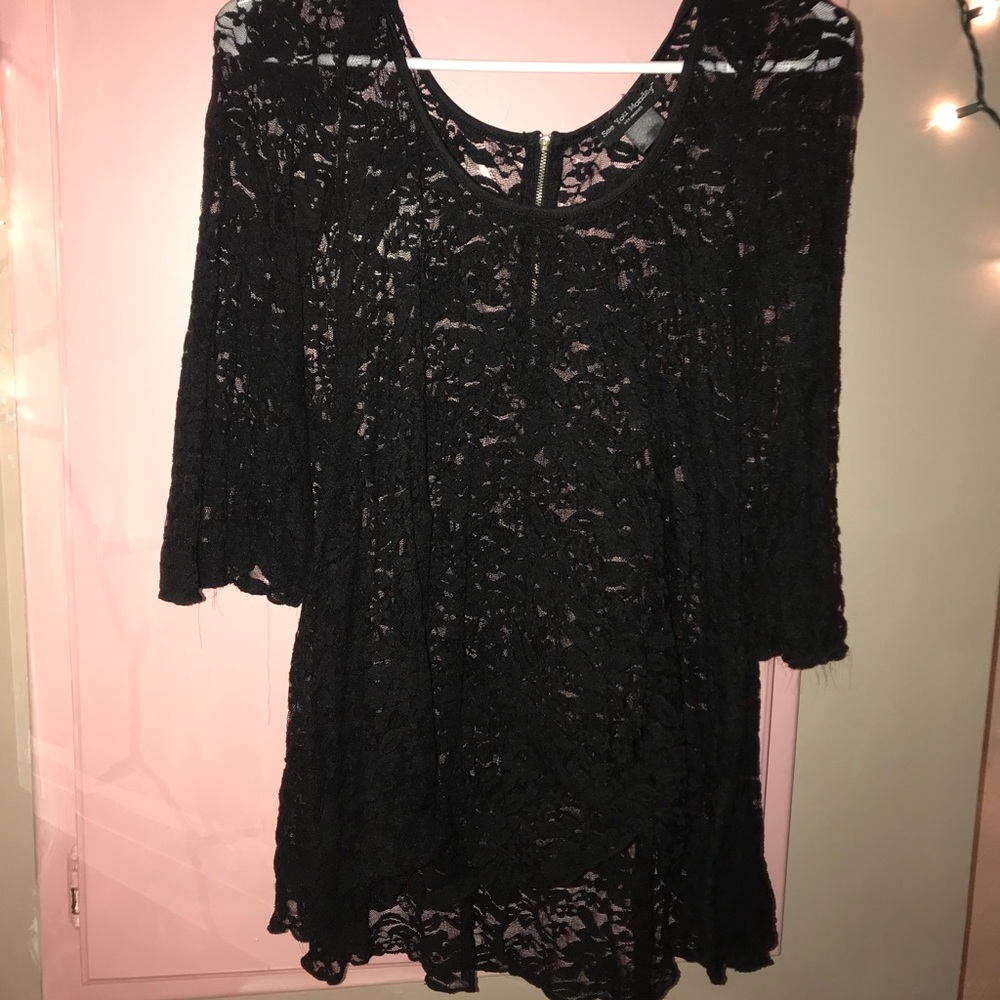 see through lace dress